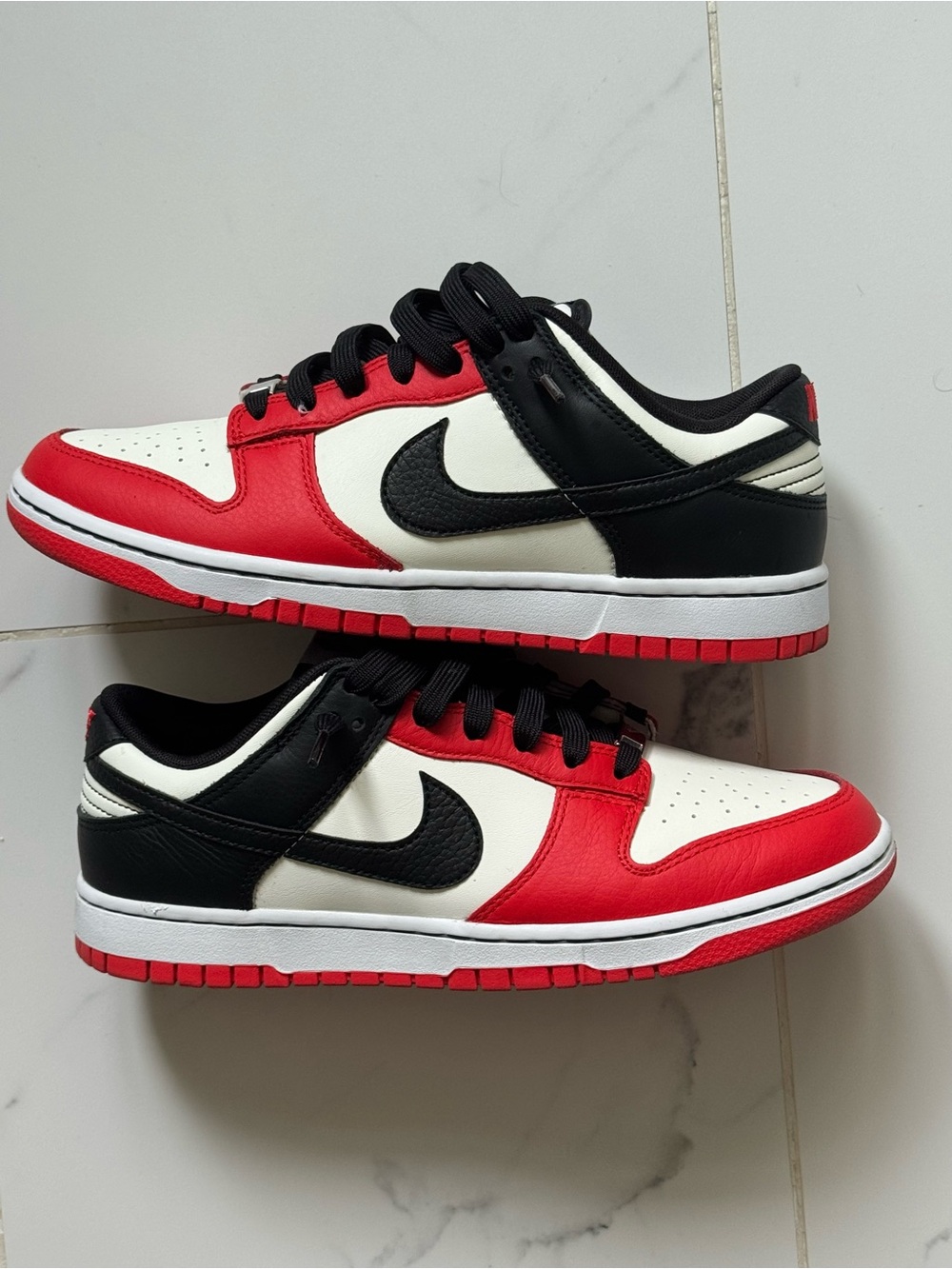 Nike Dunk “NBA” Low-Top Sneakers - Black/Red/White